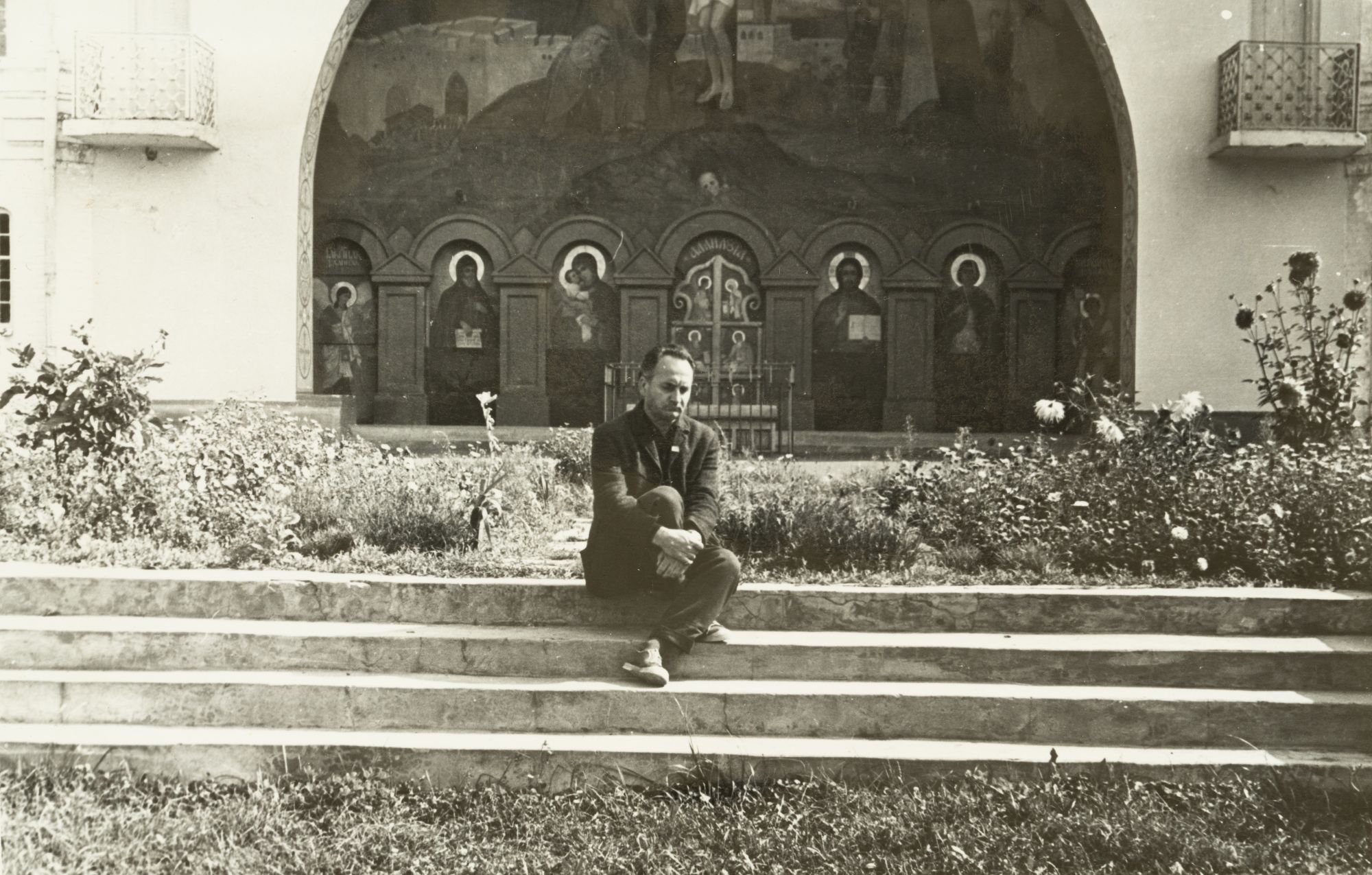 Volodymyr Ovsiichuk Against the St. George's Church from the Monastery Complex on the Cossack Graves