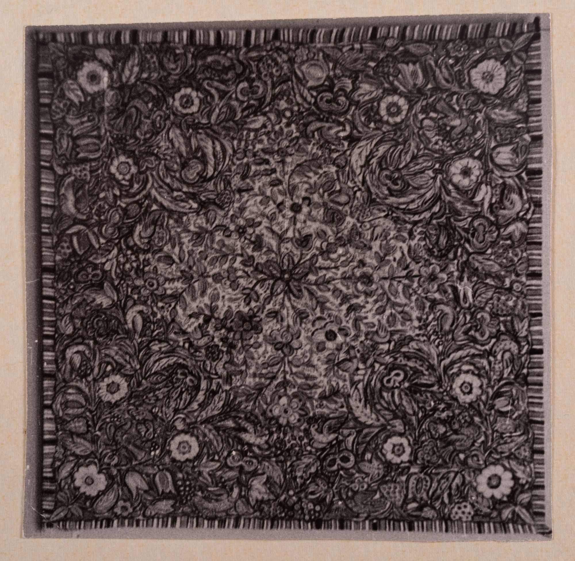 A. Ivanova. Painted Silk Headscarf