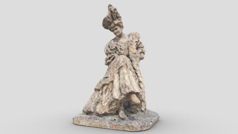 Sitting Female Figure (Lady with a Hat; Rest) 1
