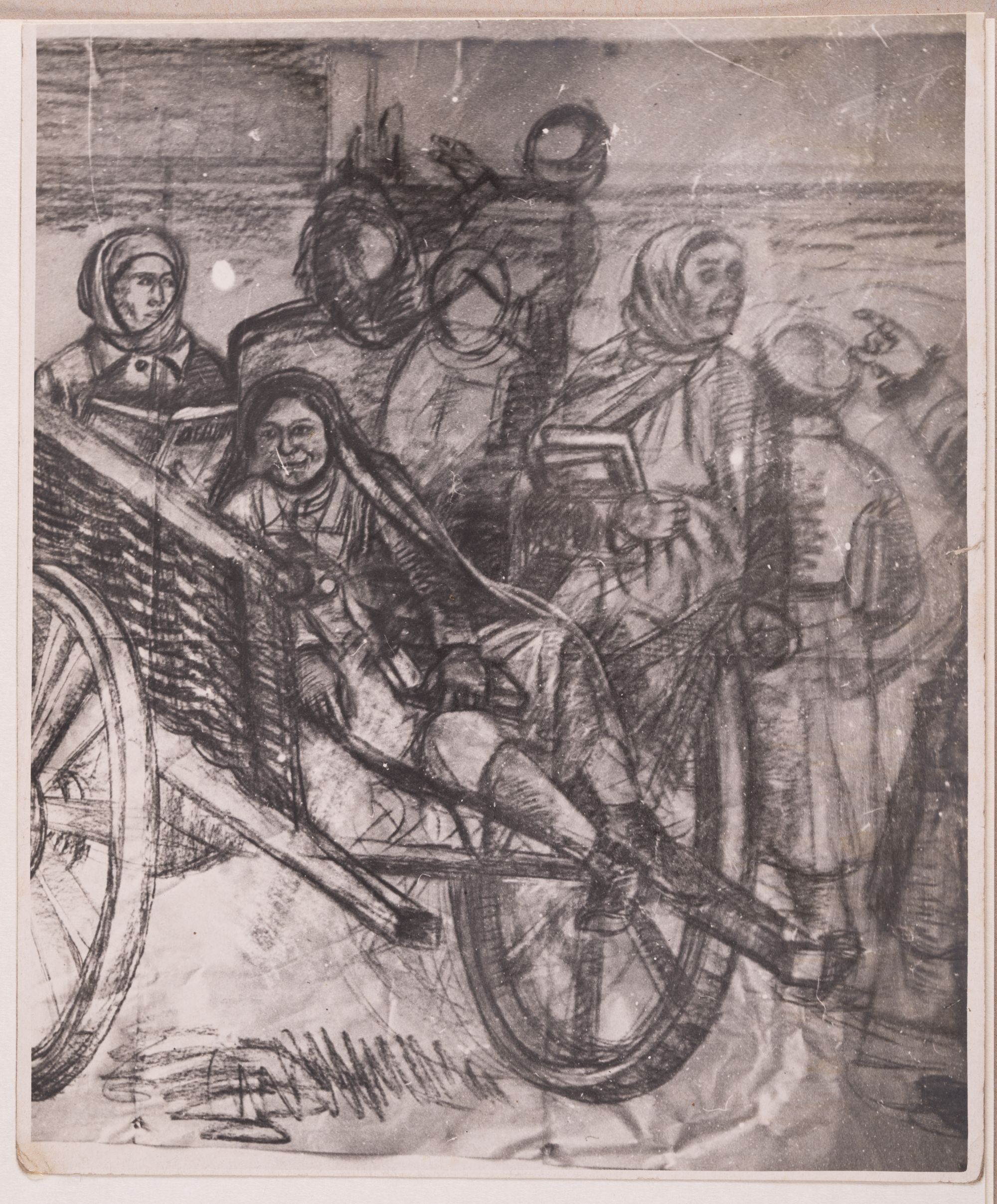Sketch Fragment for the "Collective Farms of the North" Mural
