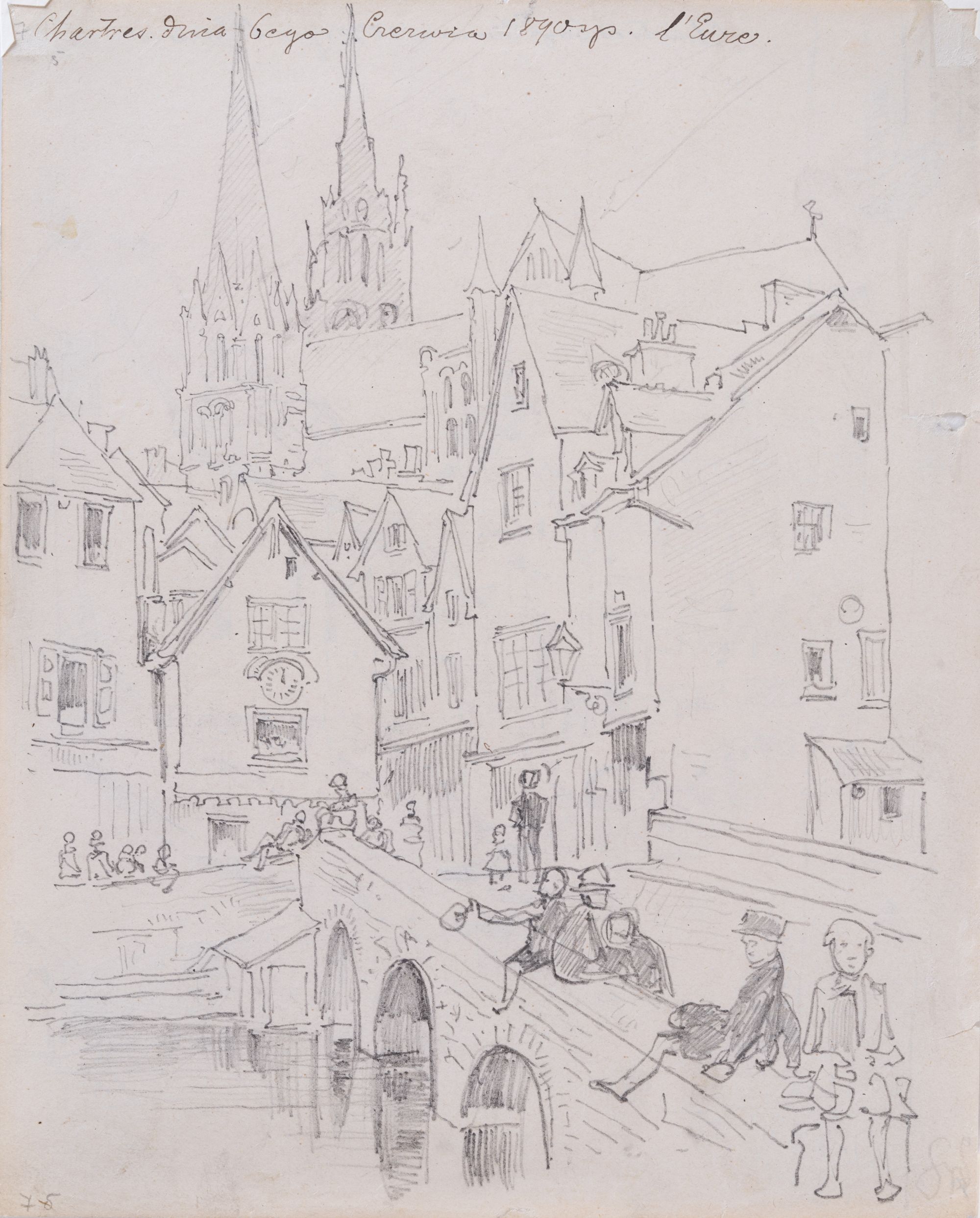 View of Chartres in France