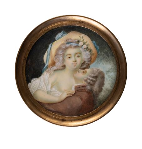 Поцілунок (Копія мініатюри Петера Адольфа Халла (1736–1793) 1