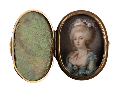 Дама з ружами (Копія мініатюри Петера Адольфа Халла (1739–1793) 1